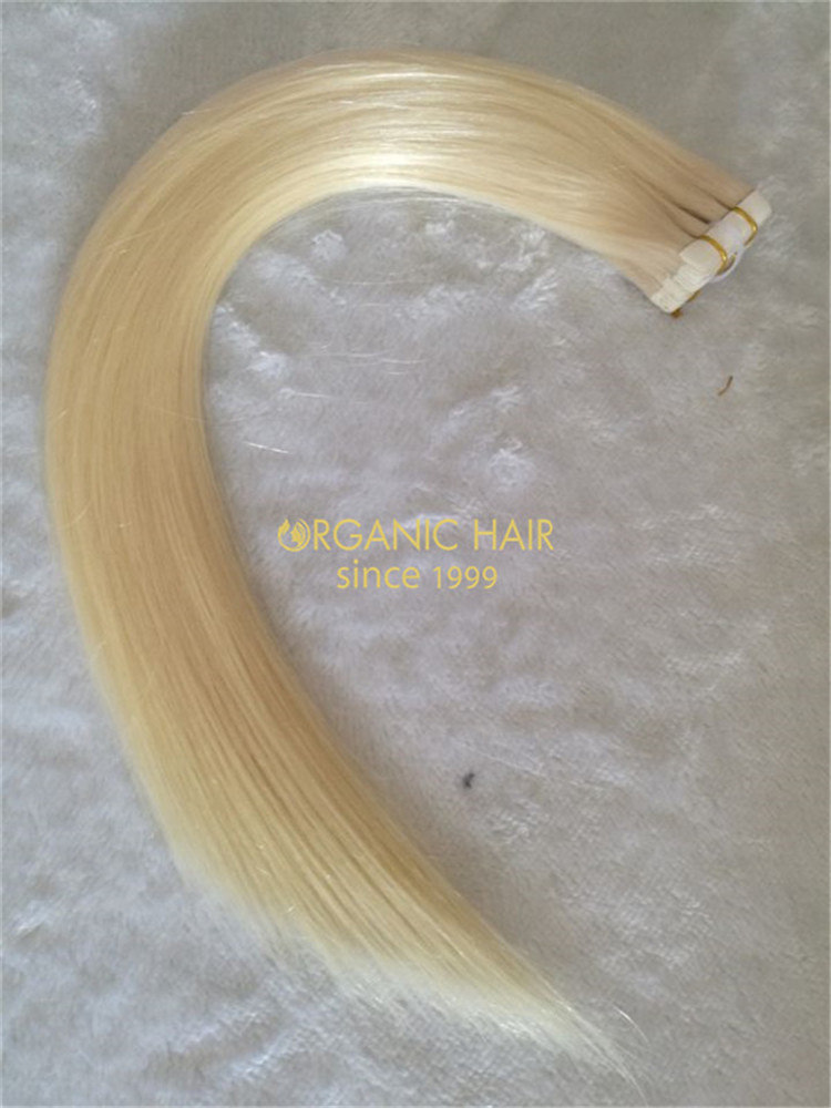 Best remy tape in hair extensions,double drawn ombre tape in extensions in Chinese factory R19